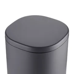 Відро для сміття з плавним закриттям овальне Mixxus Premium Olivary-TC0105 Graphite 5 л колір графіт (MI7063)