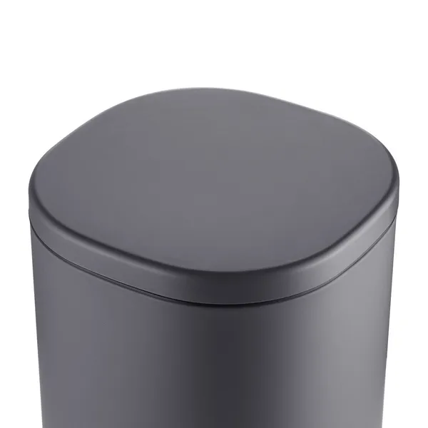 Відро для сміття з плавним закриттям овальне Mixxus Premium Olivary-TC0105 Graphite 5 л колір графіт (MI7063)