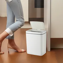 Відро для сміття сенсорне прямокутне Mixxus WAVE-TC0110 White 10 л колір білий (MI7073)