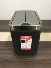 Відро для сміття сенсорне прямокутне Koer TC-020112-07 12 л колір графіт (KR5583)