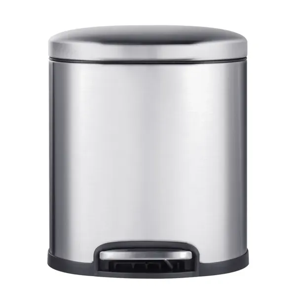 Відро для сміття з плавним закриттям овальне Mixxus Premium Topper-TC0205 SS Color 5л колір нержавійка (MI7059)
