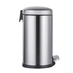Відро для сміття з плавним закриттям овальне Mixxus Premium Topper-TC0205 SS Color 5л колір нержавійка (MI7059)