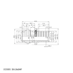 Перехідник під євроконус з накидною гайкою Koer KA.A08F-20E - 20(2.8mm) x 3/4"F (KR4870)