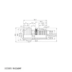 Перехідник під євроконус з накидною гайкою Koer KA.A08F-16E - 16(2.2mm) x 3/4"F (KR4869)