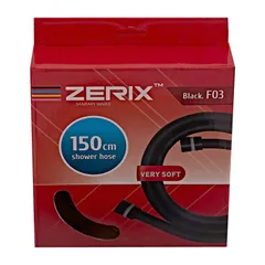 Шланг для душу Zerix Black.F03 150 см силіконовий (колір чорний) (ZX5566)