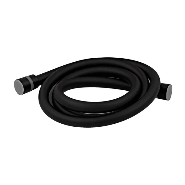 Шланг для душу Zerix Black.F03 150 см силіконовий (колір чорний) (ZX5566)