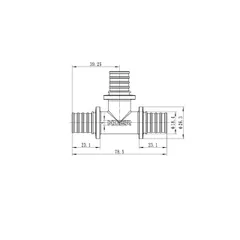 Трійник рівнопрохідний Koer KA.T20 - 20(2.8mm) x 20(2.8mm) x 20(2.8mm) (KR4885)