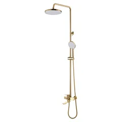 Душова колона зі змішувачем Mixxus Wilson 009-J Brushed Gold (Колір матове золото) (MI7124)