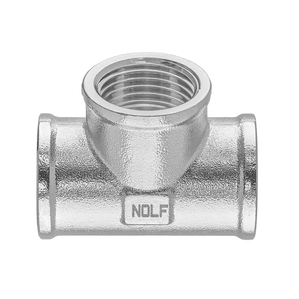 Трійник Nolf NFC.T08F-N-3/4''FFF нікельований (NF3092)
