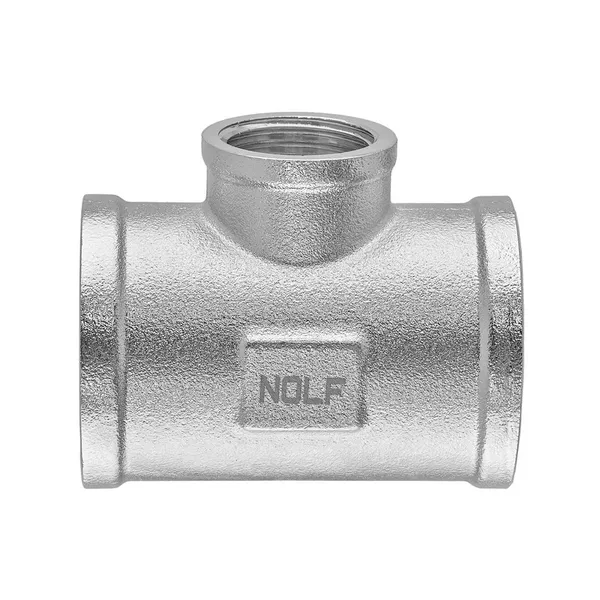 Трійник редукційний Nolf NFC.T080608F-N-3/4"Fх1/2"Fх3/4"F нікельований (NF3094)