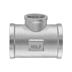 Трійник редукційний Nolf NFC.T100810F-N-1"Fх3/4"Fх1"F нікельований (NF3096)