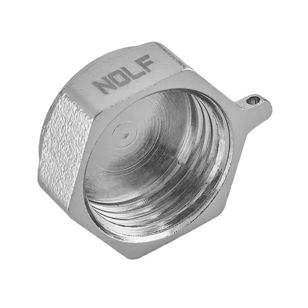 Заглушка Nolf NFC.P10F-N-1" F нікельована (NF3071)