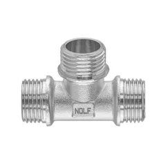 Трійник Nolf NFC.T06MMM-N-1/2''MMM нікельований (NF3101)