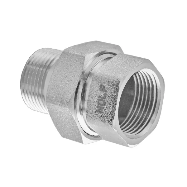 Згін американка Nolf NFC.511-08 - 3/4" прямий нікельований (NF3231)