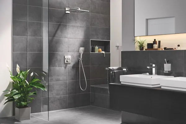 Душова система прихованого монтажу на 3 виходи з термостатом Grohe Grohtherm SmartControl (34864000)