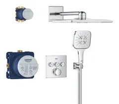 Душова система прихованого монтажу на 3 виходи з термостатом Grohe Grohtherm SmartControl (34864000)