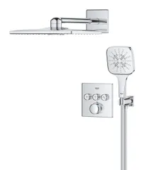 Душова система прихованого монтажу на 3 виходи з термостатом Grohe Grohtherm SmartControl (34864000)
