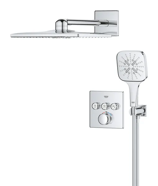 Душова система прихованого монтажу на 3 виходи з термостатом Grohe Grohtherm SmartControl (34864000)
