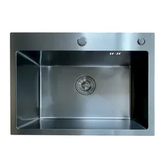 Мийка Mixxus MH5843 Micro Decor Black (3.0/0.8) з нерж. сталі (колір чорний) (MI8219)