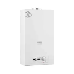 Газова колонка KOER KWH.G0410 WHITE димохідна з п'єзорозпалом 10 л/хв (колір білий) (KR5663)