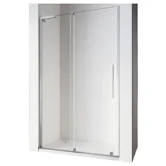 Двері у нішу Walk-In розсувні Koer SR SD07-120x200-R-TR-01 прозоре скло Easy Clean 8мм Хром (KR5773)