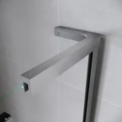 Двері у нішу Walk-In розсувні Koer SR SD07-120x200-R-TR-01 прозоре скло Easy Clean 8мм Хром (KR5773)
