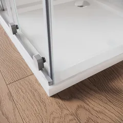 Двері у нішу Walk-In розсувні Koer SR SD07-120x200-R-TR-01 прозоре скло Easy Clean 8мм Хром (KR5773)