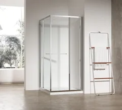 Душова кабіна без піддону Koer SR SC09-90x90x200-R-TR-01 прозоре скло Easy Clean 6мм Хром (KR5770)