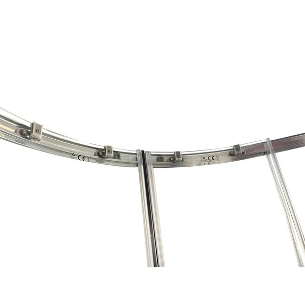Душова кабіна без піддону Koer SR SC04-90x90x195-TR-02 прозоре скло Easy Clean 5мм SS Color (KR5682)
