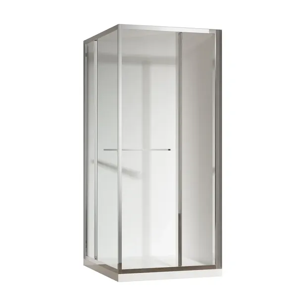 Душова кабіна без піддону Koer SR SC09-90x90x200-L-TR-01 прозоре скло Easy Clean 6мм Хром (KR5683)