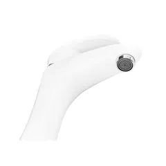Змішувач для умивальника Plamix Cezar-001 HIGH SET White (з підведенням) (PM0663)