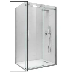 Бічна стінка до кабіни Koer SR SW01-90x200-TR-01 прозоре скло Easy Clean 8мм, хром (KR5381)