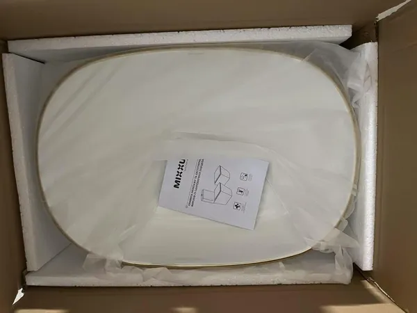 Раковина накладна Mixxus Premium ELLIPSE-0105 EDGE GOLD 600х400х150mm (MP6564)