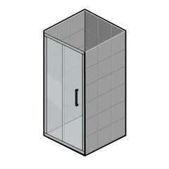 Двері в нішу Koer SR SD01-140x200-TR-01 прозоре скло Easy Clean 8мм, хром (KR5380)
