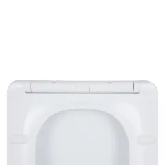 Сидіння-кришка для унітазу Mixxus SEAT COVER QUADRO-2001 з мікроліфтом 450x360x60mm (MI6717)