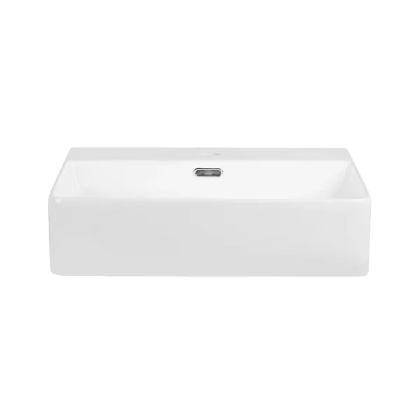Раковина підвісна-накладна MIXXUS PREMIUM QUADRO-0202 600х440х120mm (отвір під змішувач, перелив) (MP6479)