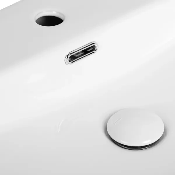 Раковина підвісна-накладна MIXXUS PREMIUM QUADRO-0202 600х440х120mm (отвір під змішувач, перелив) (MP6479)