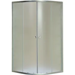Душова кабіна з низьким піддоном Mixxus PLAIN SCT02-100x100x195-FB SATIN матове скло 4мм (MI6897)