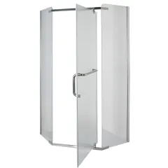 Душова кабіна з низьким піддоном Mixxus LINES SCT01-90x90x198-TR CHROME прозоре скло 6мм (MI6913)