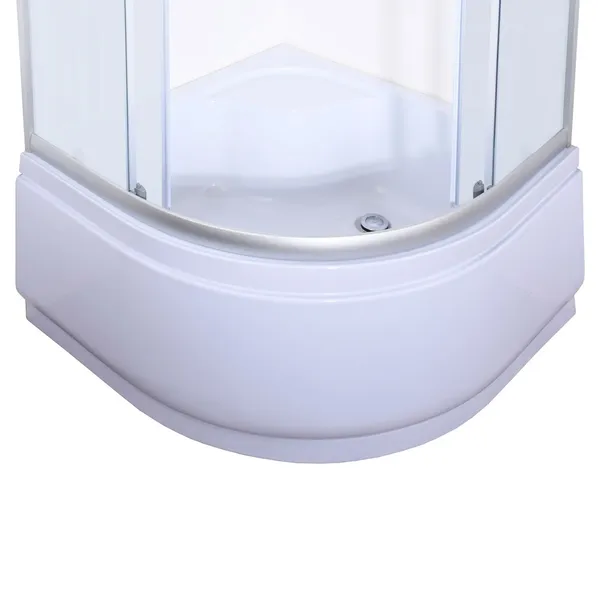 Душова кабіна з високим піддоном Mixxus PLAIN SCT01-90x90x195-FB SATIN матове скло 4мм (MI6894)