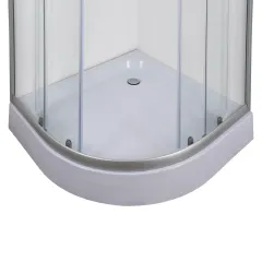 Душова кабіна без піддону Mixxus PLAIN SC01-90x90x185-TR CHROME прозоре скло 4мм (MI6899)