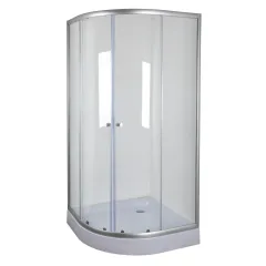 Душова кабіна без піддону Mixxus PLAIN SC01-90x90x185-TR CHROME прозоре скло 4мм (MI6899)