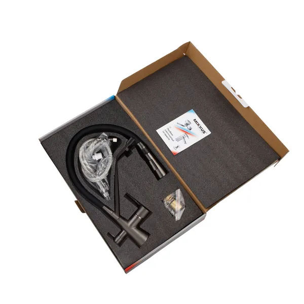 Змішувач для кухні Mixxus Premium Magnet 021 GRAPHITE REFL.BLACK (MI6975)