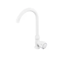 Кран для холодної води Plamix Mono-005 White (PM0675)