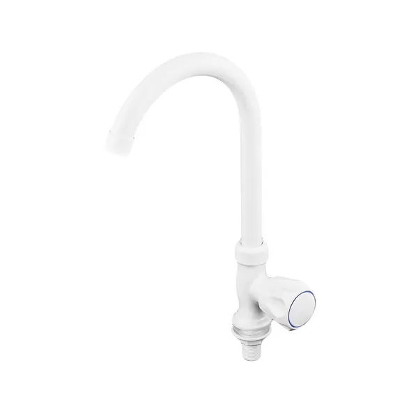 Кран для холодної води Plamix Mono-005 White (PM0675)