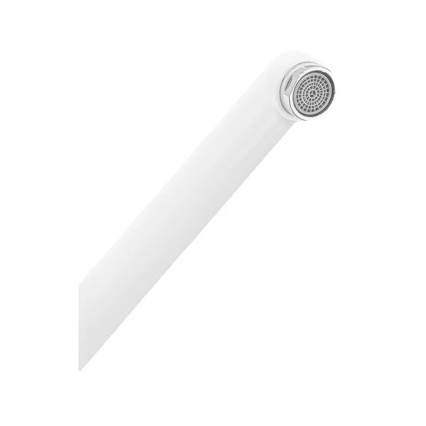 Змішувач для ванни Plamix Pablo -140 EURO SET White (з шлангом та лійкою) (PM0670)