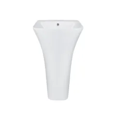 Раковина моноблок Mixxus BEVEL-1101 з отвором під змішувач та переливом 450х435х835mm (MI6697)