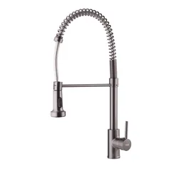 Змішувач для кухні з виливом пружина Mixxus Premium SPRING 017 GRAPHITE (MI6952)