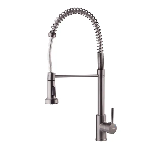 Змішувач для кухні з виливом пружина Mixxus Premium SPRING 017 GRAPHITE (MI6952)