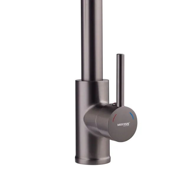 Змішувач для кухні з виливом пружина Mixxus Premium SPRING 017 GRAPHITE (MI6952)